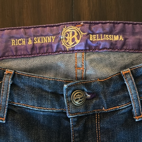 Rich & Skinny Bellissima Boot Cut Jeans- true blue vintage - size 27 - Picture 11 of 12